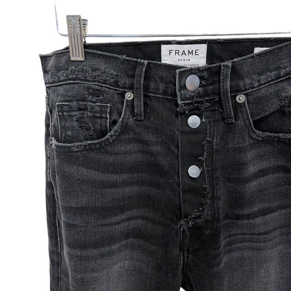 Frame Button Fly Jeans - Picture 3 of 7